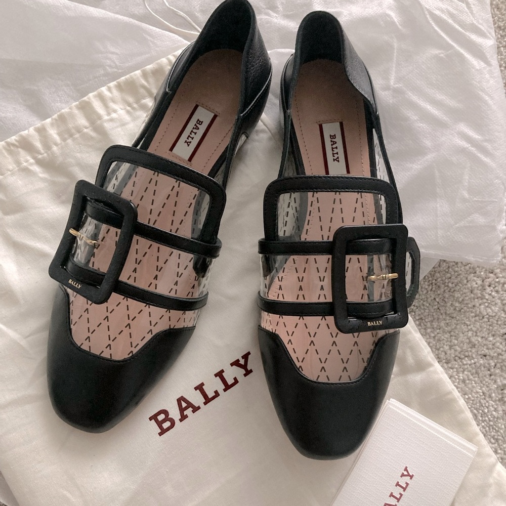 BRAND NEW Bally JanelleTransparent Buckled Loafers